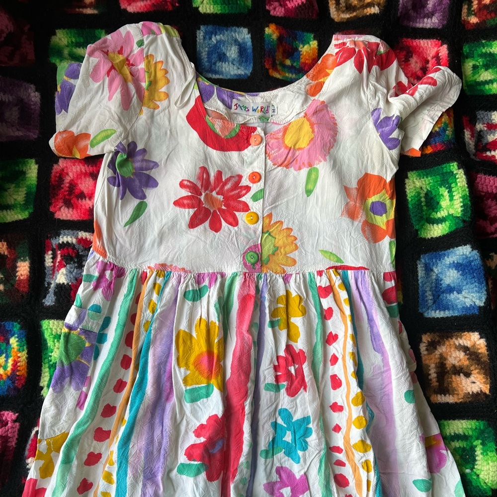 Vintage Jams World Flower Mini Dress